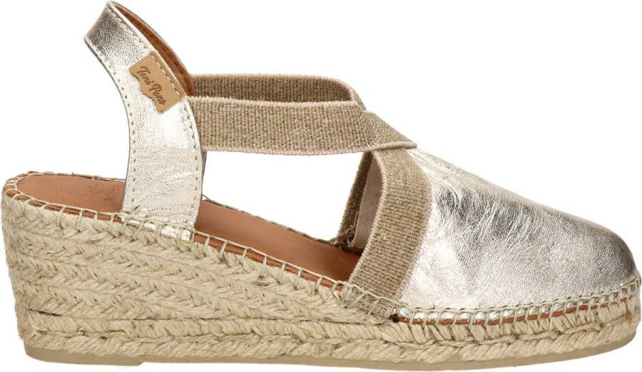 Toni Pons Tossa Dames Espadrilles Plati Zilver Leer TOSSAplati - Foto 5