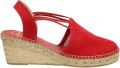 Toni Pons Tremp Dames Espadrilles Gerd Rood Suède TREMPgerd - Koraal/Roze