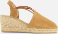 Toni Pons Tremp Dames Espadrilles Sleehak Bruin Suède - Cognac
