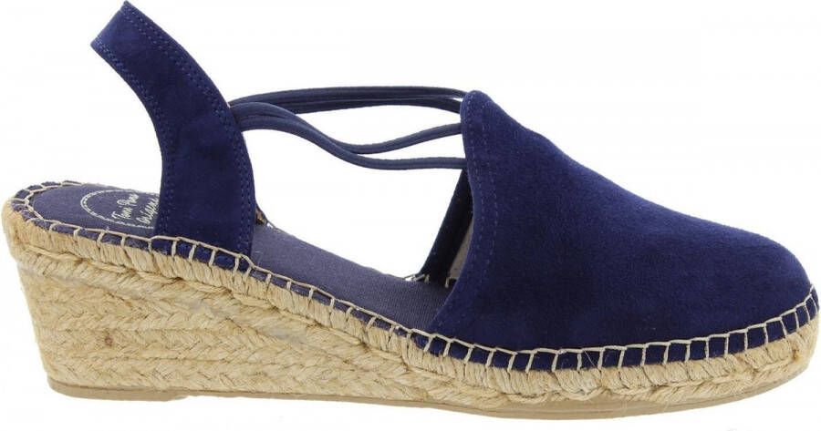 Toni Pons Tremp Dames Espadrilles met sleehak Blauw - Foto 2
