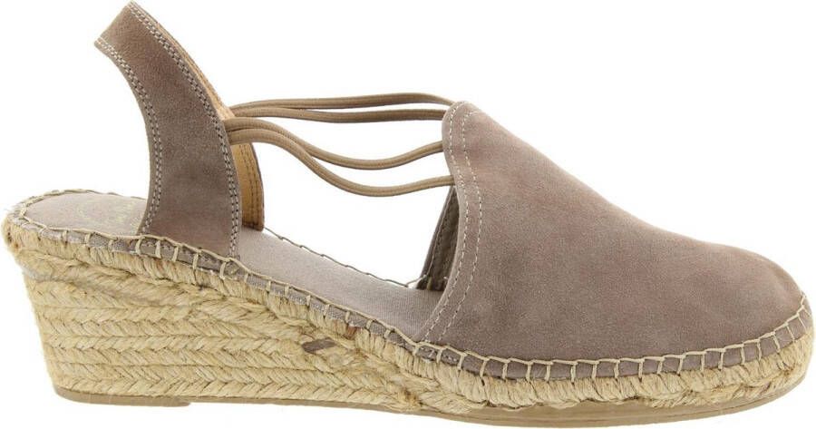 Toni Pons Tremp Dames Espadrilles op sleehak Beige