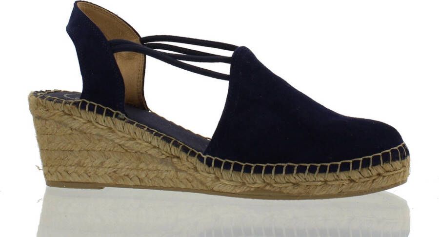 Toni Pons Tremp Dames Espadrilles op sleehak Blauw