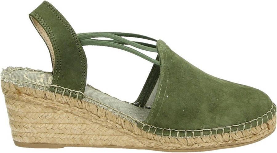 Toni Pons Tremp Dames Espadrilles op sleehak Khaki