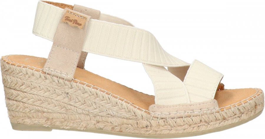Toni Pons Tura-TR Dames Espadrilles Cru Beige Textiel TURATRcru