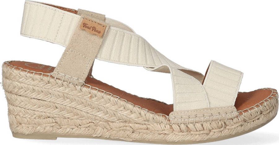 Toni Pons Tura-TR Dames Espadrilles Cru Beige Textiel TURATRcru - Foto 2
