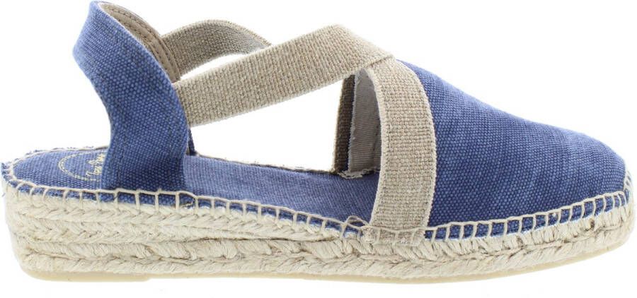 Toni Pons Verdi-V Dames Espadrilles Mari Blauw Canvas VERDIVmari
