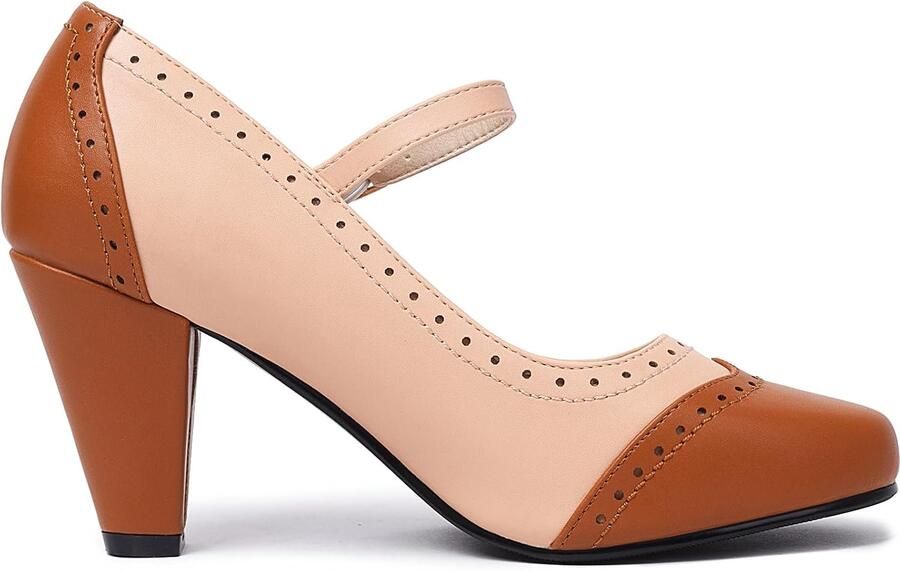 Pumps met veter en enkelband