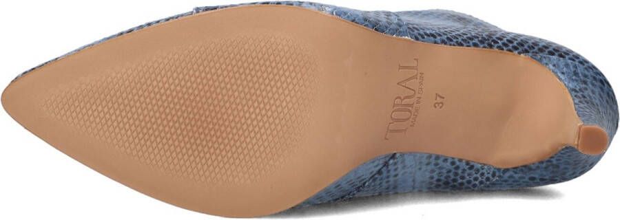 Toral 12804 Enkellaarsjes Enkelboots met rits Dames Blauw