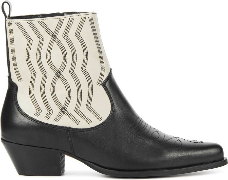 TORAL Enkellaarsjes Dames Blues Maat: 37 Materiaal: Leer Kleur: Zwart