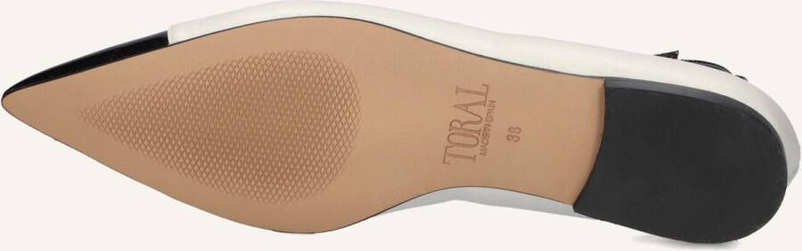 TORAL Ballerina Dames Cristelle Maat: 42 Materiaal: Leer Kleur: Wit - Foto 2
