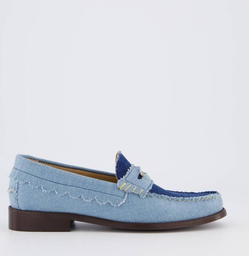 Toral Dames Coin Loafer Blauw Jeans