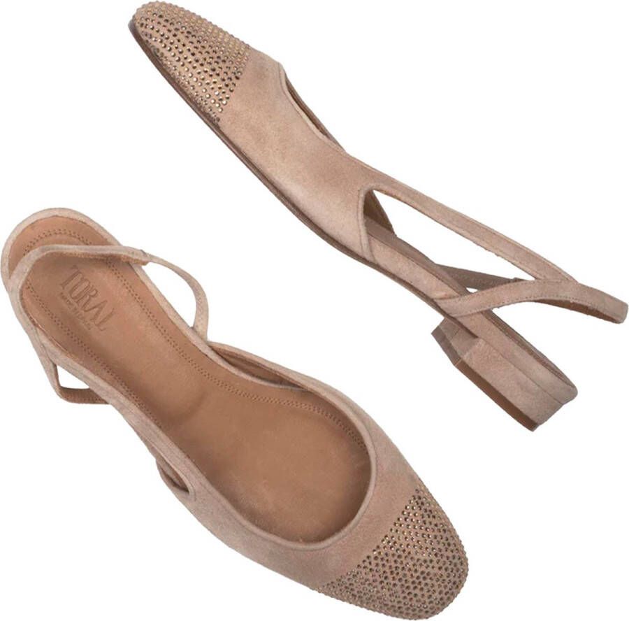 Toral Zand VeterBallerina Beige Dames
