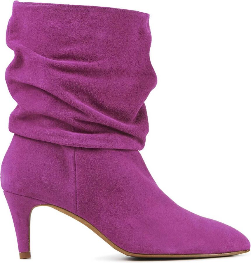 TORAL Enkellaarsjes Dames Nina Maat: 39 Materiaal: Suède Kleur: Roze