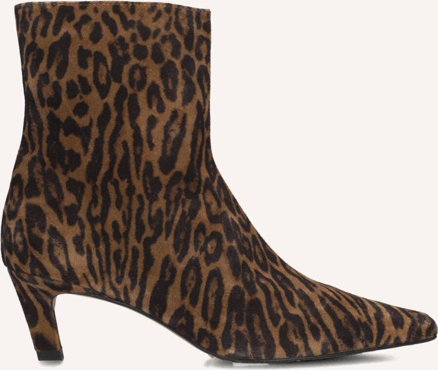Toral Erica Enkellaarsjes Enkelboots met rits Dames Bruin