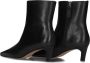 Toral Erica Enkellaarsjes Enkelboots met rits Dames Zwart - Thumbnail 2