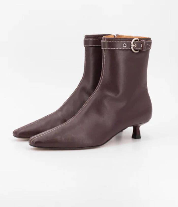 Toral Laarzen Bordeaux Enkellaarzen Bordeaux Tl-cadence