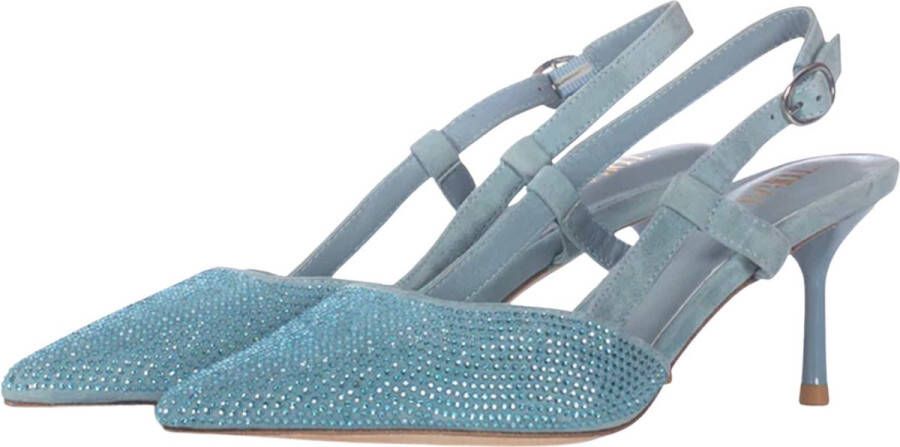 Toral Lichtblauw Riana ante sandalen lichtblauw