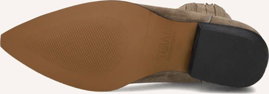TORAL Enkellaarsjes Dames Lisen Maat: 41 Materiaal: Suède Kleur: Taupe - Foto 3