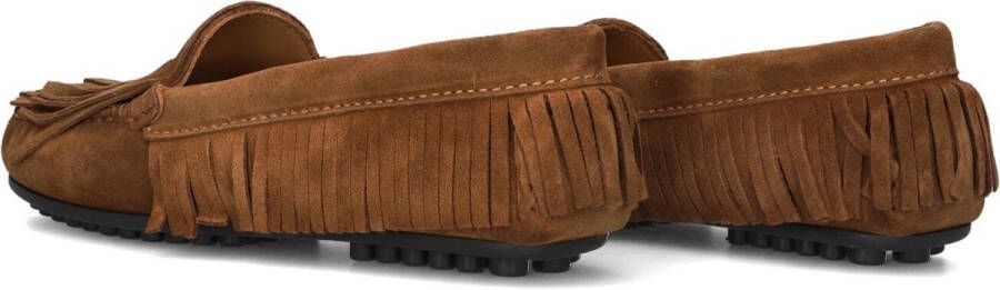 Toral Otoe Fringes Mocassins Instappers Dames Bruin