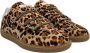 Toral Tijgerprint Sneakers met Klittenband Brown Dames - Thumbnail 1