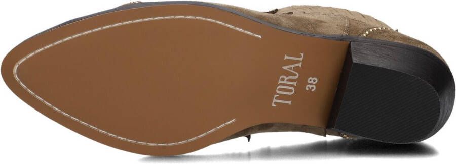 Toral Sonia Punk Laarzen Suède Dames Taupe