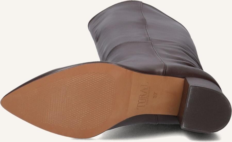 TORAL Hoge Laarzen Dames 12776 Maat: 41 Materiaal: Leer Kleur: Bruin - Foto 2