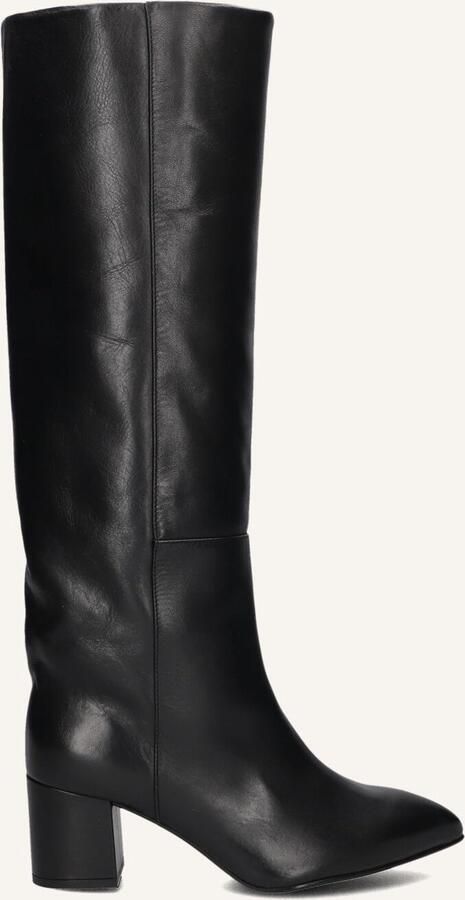 Toral Leren kniehoge laarzen met puntige neus en dikke hak Black Dames - Foto 2
