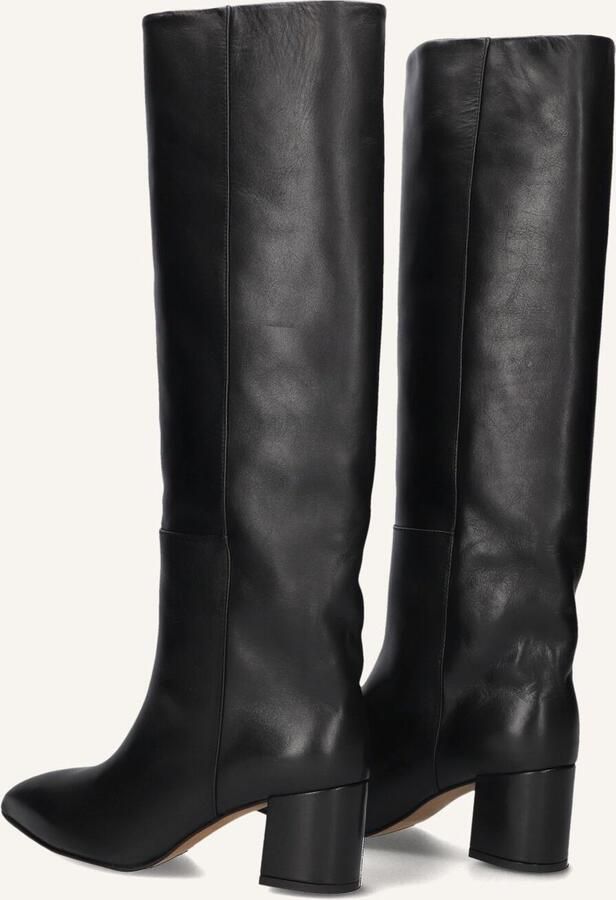 Toral Leren kniehoge laarzen met puntige neus en dikke hak Black Dames - Foto 2