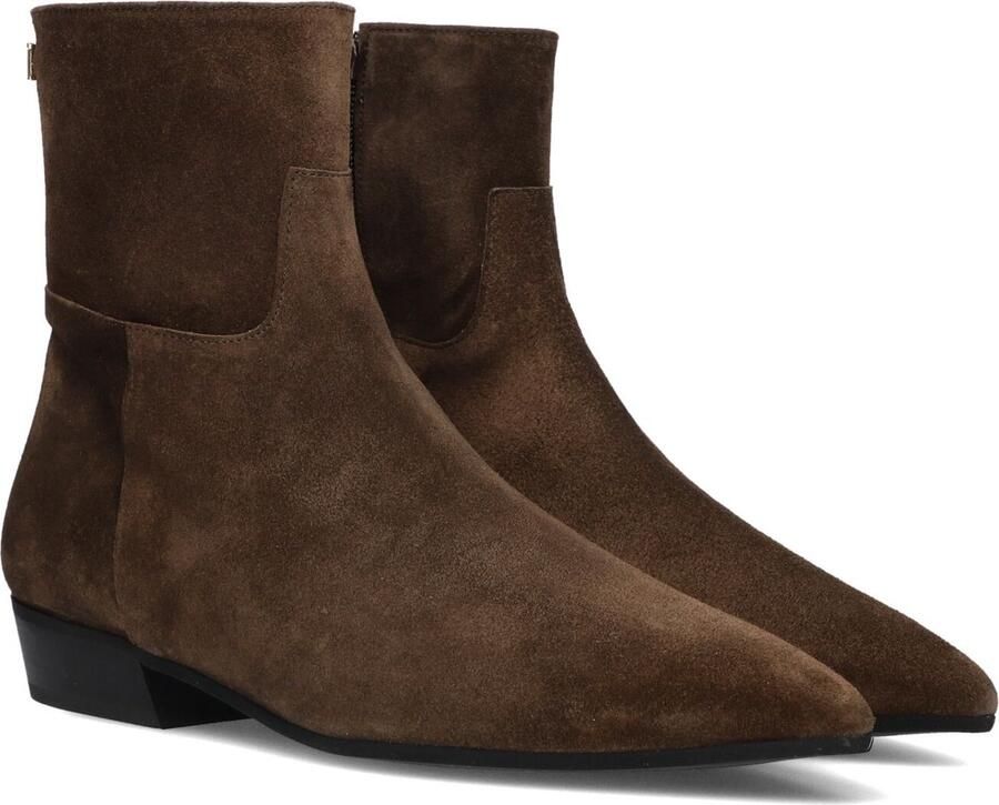 Toral Belinda Enkellaarsjes Enkelboots met rits Dames Bruin