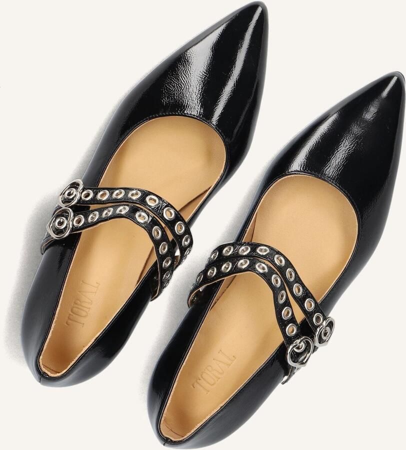 TORAL Ballerina Dames Coeur Maat: 39 Materiaal: Lakleer Kleur: Zwart - Foto 2