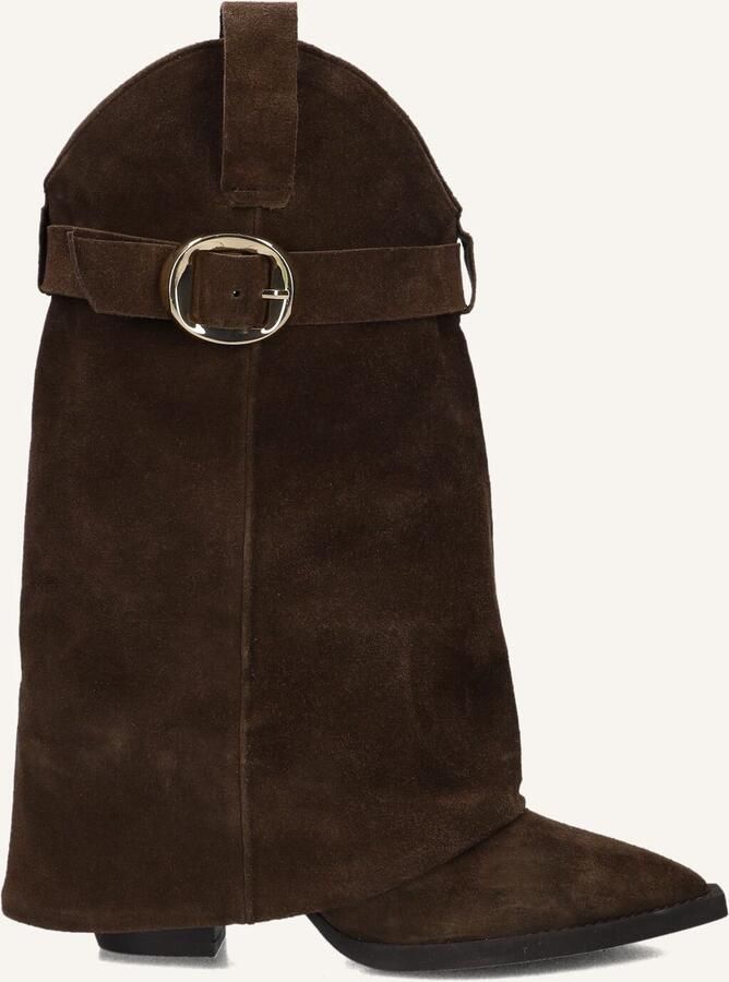 TORAL Hoge Laarzen Dames Folk Maat: 41 Materiaal: Suède Kleur: Bruin - Foto 2