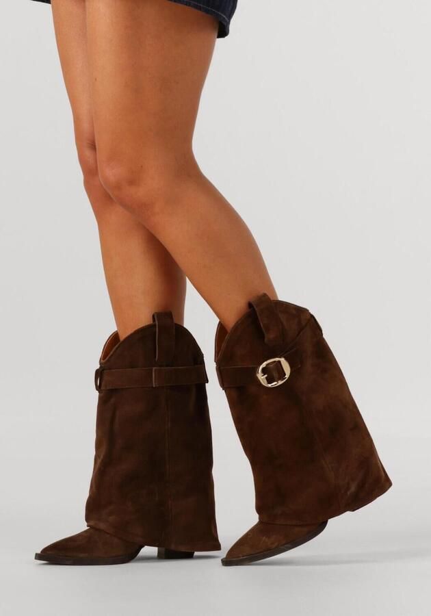 TORAL Hoge Laarzen Dames Folk Maat: 41 Materiaal: Suède Kleur: Bruin - Foto 2