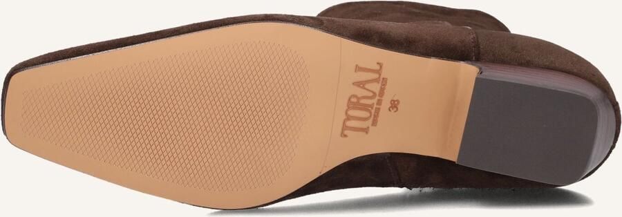 TORAL Enkellaarsjes Dames Irene Maat: 43 Materiaal: Suède Kleur: Bruin - Foto 2