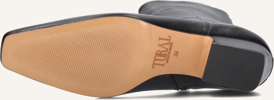 TORAL Enkellaarsjes Dames Irene Maat: 38 Materiaal: Leer Kleur: Zwart - Foto 2