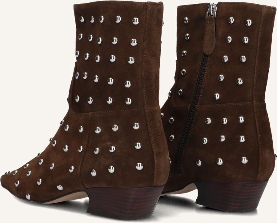 TORAL Enkellaarsjes Dames Irene Punk Maat: 39 Materiaal: Suède Kleur: Bruin - Foto 2