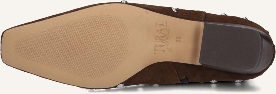 TORAL Enkellaarsjes Dames Irene Punk Maat: 37 Materiaal: Suède Kleur: Bruin - Foto 2