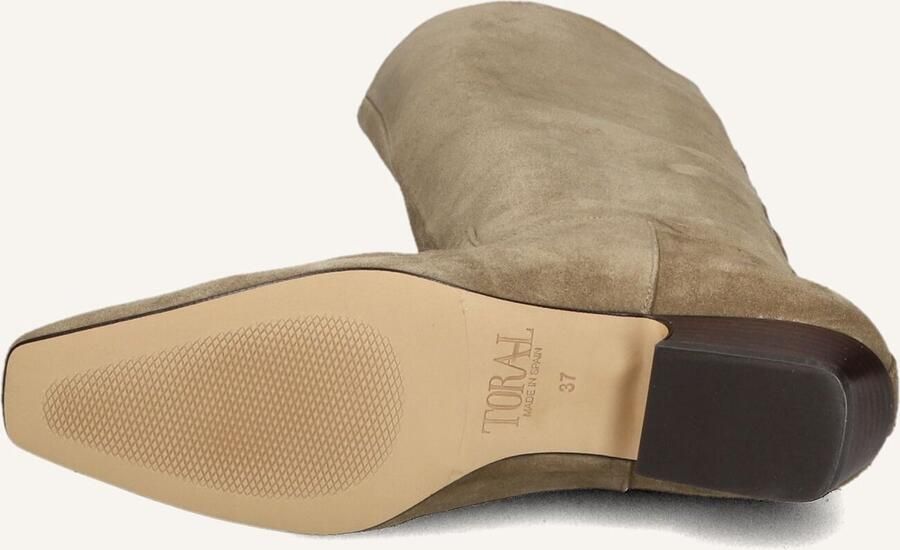 TORAL Hoge Laarzen Dames Sasha Maat: 40 Materiaal: Suède Kleur: Camel