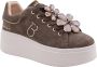 Tosca Blu Mode Sneaker met Duitzendblad Design - Thumbnail 3