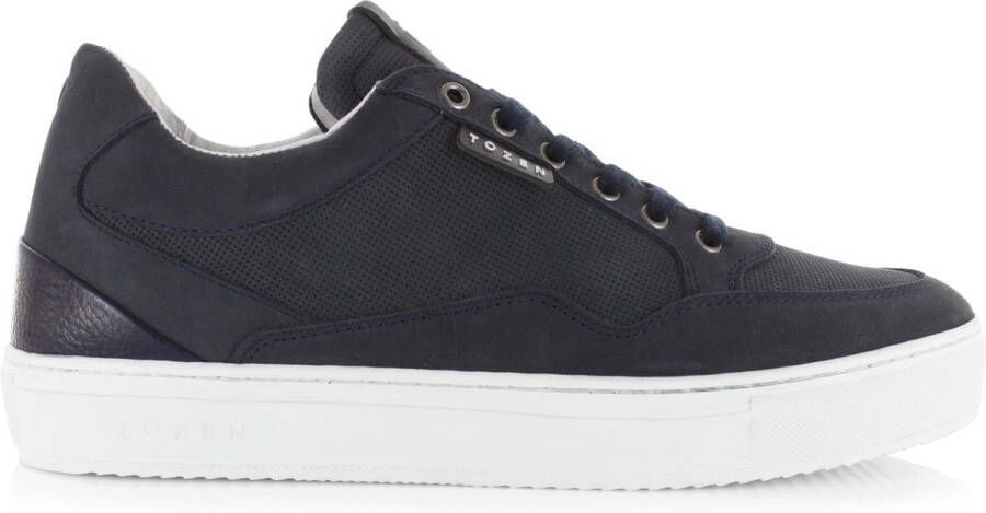 TOZEN Katashi 2 | Nihonjin Denim Blauw Nubuck Lage sneakers Heren