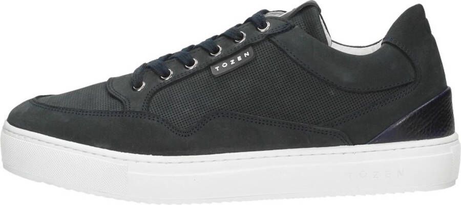 TOZEN Katashi 2 | Nihonjin Denim Blauw Nubuck Lage sneakers Heren