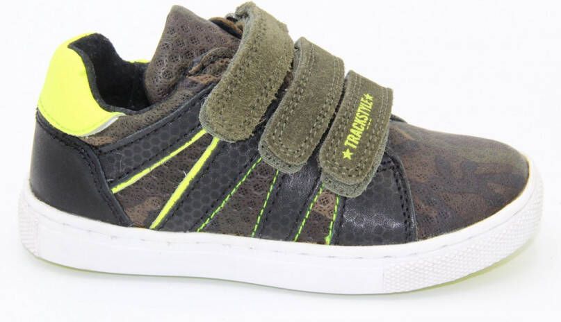 Track Style groene klittenbandschoen met lime accenten- 320336469- breedte