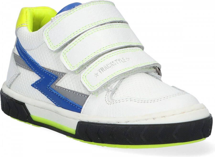 Track Style Coen Coker white blauwe stripe 322320(28 Kleur Wit )