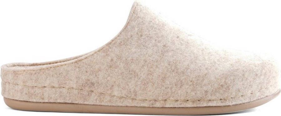 Travelin At Home Sloffen Wollen Pantoffels Dames Beige - Foto 1