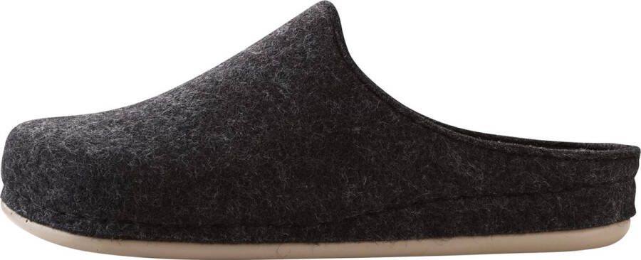 Travelin At-Home Sloffen Wollen Pantoffels Dames Donkergrijs
