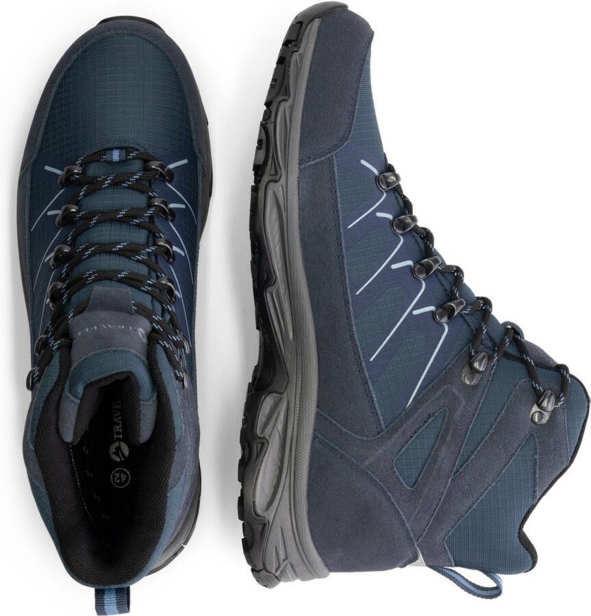 Travelin ' Bogense Halfhoge Heren Wandelschoenen Waterdicht en ademend Blauw