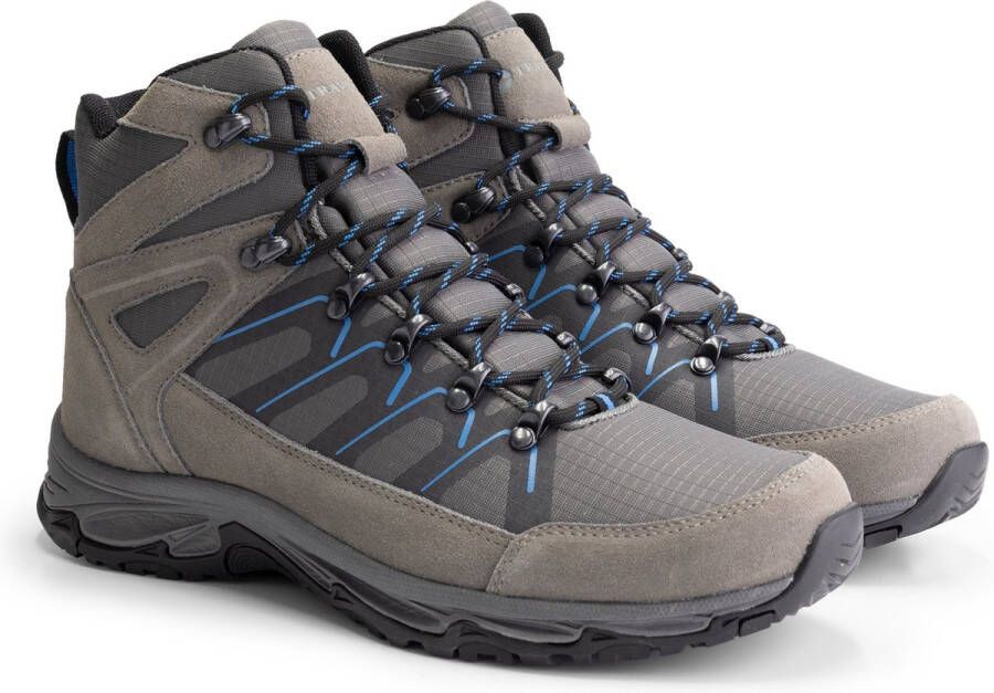 Travelin ' Bogense Halfhoge Heren Wandelschoenen Waterdicht en ademend Grijs