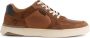 Travelin ' Burnham Heren sneakers 100% leer Trainers Cognac - Thumbnail 1