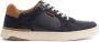 Travelin ' Burnham Heren sneakers 100% leer Trainers Navy - Thumbnail 1