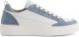 Travelin ' Caris Dames sneakers 100% leer Trainers Wit-lichtblauw - Thumbnail 1