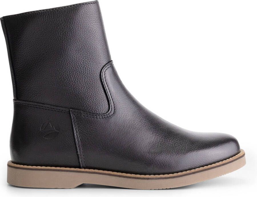 Travelin ' Castres Dames leren laars 100% leer Enkellaars Zwart